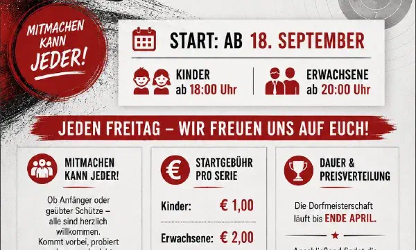 Einladung zur Dorfmeisterschaft 2026/27