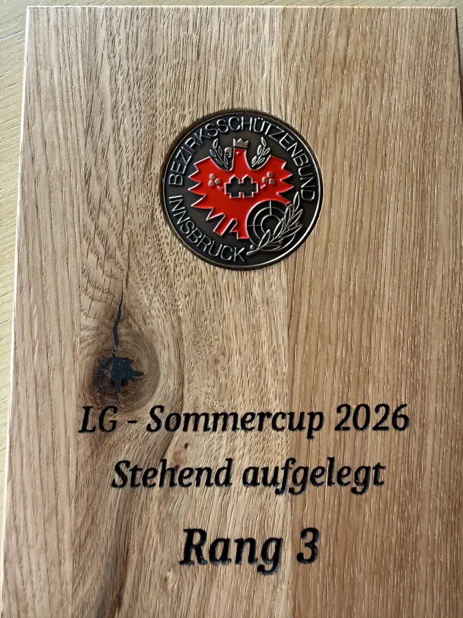 Siegerehrung Sommercup in Absam